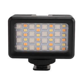 Camera Light, 40m Waterproof RGB Video Light with 3 Lighting Modes, 40 LED Beads, 2500-9000K Portable RGB Dive Camera Light for Live Streaming Photography