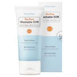 Palm Tree Milder Washable Sun SPF35 PA+++, 50ml, 1 piece / 팜트리 더순한 워셔블 썬 SPF35 PA+++, 50ml, 1개