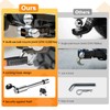 ORCISH Trailer Hitch Tri-Ball Mount with Hook Contain Secure Self-Lock