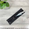 SinnWunder® Real Leather Pencil Case with Elastic Band for Ring