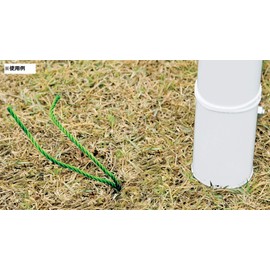 TOEI LIGHT G1238G Point Markers 15 Green Ground Maintenance Set of 10 Pieces in Same Color Color: Green Polyethylene Rope 2.0 x 7.9 inches (5 mm) x 7.9 inches (20 cm) Stakes 0.1 x 5.9 inches (4 mm) x 5.9 inches (15 cm)