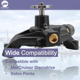 HeuroFosh 3853850 Sea Water Pump for Voolvo Penta MerCruiser Sterndrive 3.8 4.3 5.0 5.7 L Small Block Marine Engine Bi-directional Water Pump 8M0113734 8503991 18-3599-2