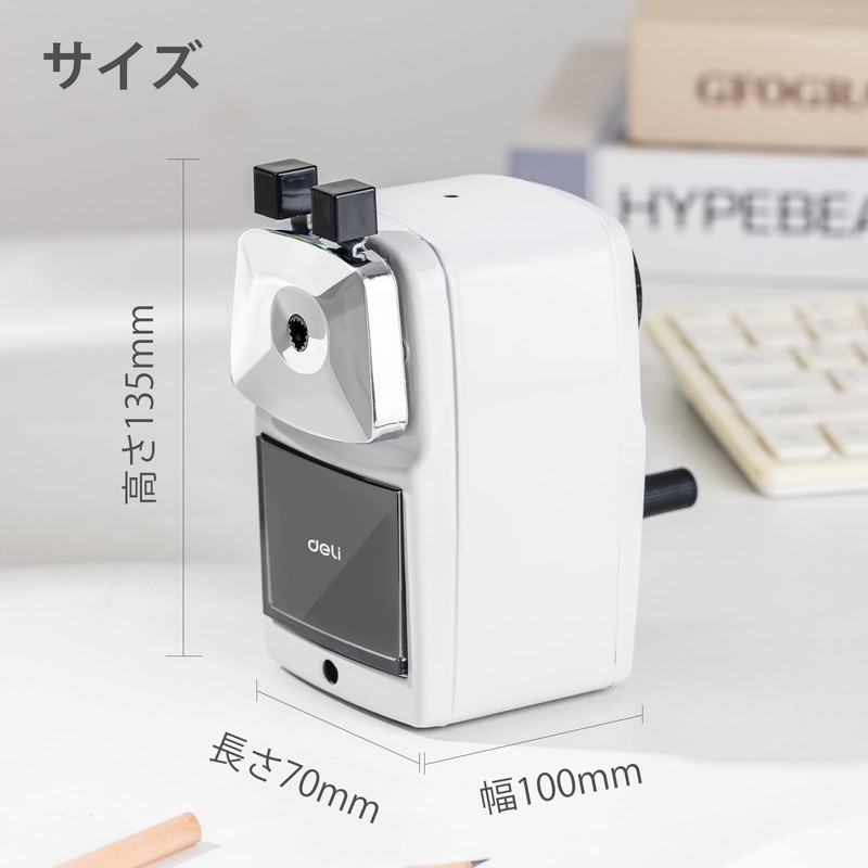 Deli Pencil Sharpener, Premium Manual Sharpener Collection! Easy to Use