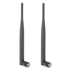 2PCs Dual Band WiFi Antenne,88395 WLAN 802.11 ac/a/b/g/n WLAN Antenne mit Standfuß,SMA Buchse,6DBI High Gain Netzwerkantennen für drahtlose WLAN Router und Netzwerkgeräte
