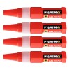 Super-pegamento De Cianoacrilato Pgatodo 4 Piezas De 16 G Rojo