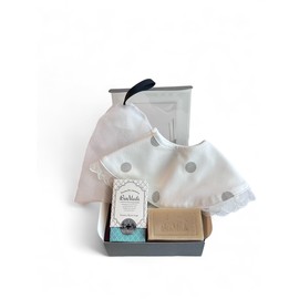 BioMedi Essence Moist Soap, 2.8 oz (80 g), Bergamot & Rosemary Scent & Styy Set, Face Washing, Soap, Sensitive Skin, 100% Cotton, Baby Shower, Gift