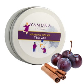 Yamuna Körperbutter-Luxuriöse, vegane Pflege mit Sheabutter & Kakaobutter für trockene Haut.Spendet intensive Feuchtigkeit und ein seidig-weiches, geschmeidiges Hautgefühl (50 ml, Pflaume mit Zimt)