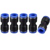 sourcing map Plastic Straight Union Push to Connect Tube Fittings