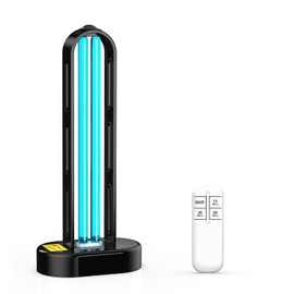 ZETAWALE UV Light Sanitizer, Ultraviolet Lamp with Remote Control for Bed Bugs and Dust Mites, Home Disinfection Device UV Lamp for Home, Room & Kitchen, Ultraviolet Light with 3 Speed Timings