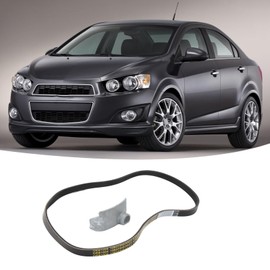 Air Conditioning Compressor Belt Kit with Tool, Rubber Metal 12658178, Sturdy Air Conditioning Belt for Sierra Silverado Suburban Tahoe Yukon