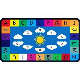 Genki - Classroom Rug for Kids - Education Classroom Carpet for Children - Colorful Seating Area - Large Elementary Classroom Rugs - Kids Seating for School Playroom | 6'6"x12'