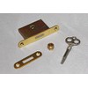 Upright Piano Lock and Key - 4 Piece Kit Brass Vertical Piano
