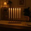 Relaxdays LED Taper Candles Set of 6 with Remote Control,