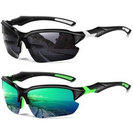 Perfectmiaoxuan Cycling Glasses Sports Glasses Men Women Polarised Sunglasses UV400 Fast Glasses for Cycling/Fishing/Running/Road Bike Glasses