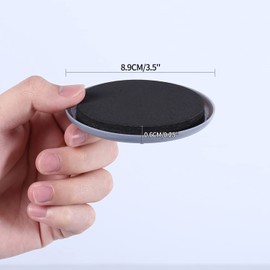 Ezprotekt Furniture Sliders for Carpet, 3.5 Inch Round Furniture Movers, Carpet Protector Sliders for Moving Furniture, Reusable Furniture Moving Pads Heavy Appliance Sliders, Light Blue (16 Pack)