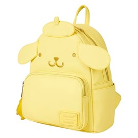 Loungefly Sanrio: Pompompurin - Signature Yellow Pastel Mini Backpack with Bag Charm - Great for Kids & Adults - Collectible Bags