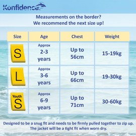 Konfidence Swim Jacket - Premium Swim Vest with Removeable Safety Strap for Kids| Adjustable Buoyancy | UKCA & CE Compliant | Swim School Approved (Oahu Pink, YS (30-60kgs))