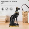 Cyrank Egyptian Cat Statue, Egyptian Cat Resin Statue, Egypt Decoration,