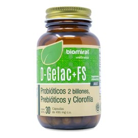 Biomiral D Gelac + Fs Prebióticos Y Clorofila 30 Caps