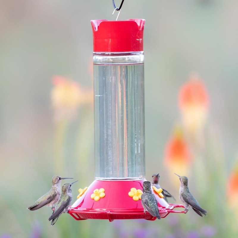 Perky-Pet 209B-1SR Glass Hummingbird Feeders for Outdoors Hanging - 30