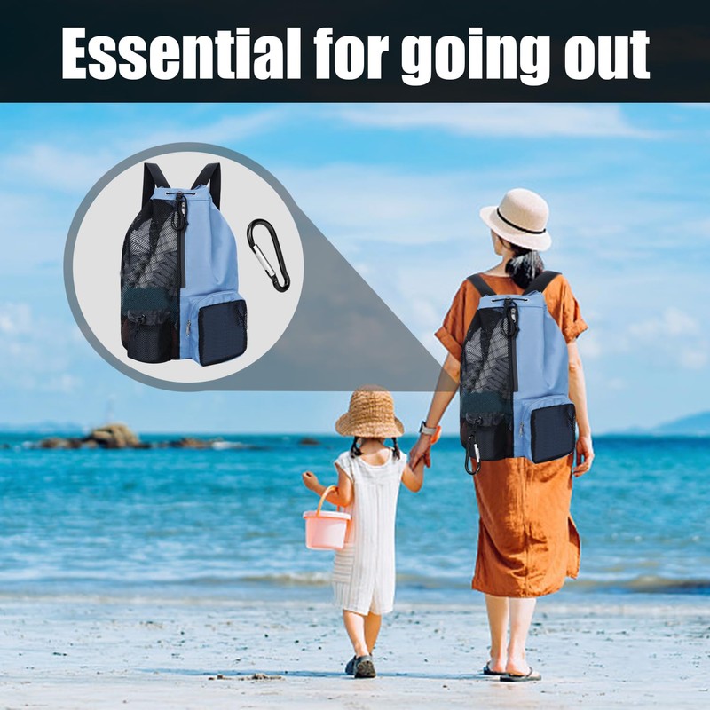 MEMOFYND 1 x Swimming Bag with Drawstring and 1 x