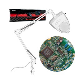 Stalwart 7Swing Arm Incandescent Magnifying Lamp with Clamp