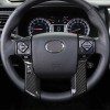 CheroCar Carbon Fiber Steering Wheel Cover Trim Molded Decor for
