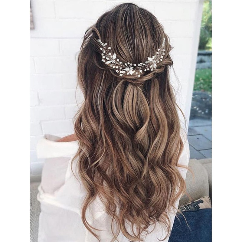 Gorais Peines de novia de cristal para el pelo de