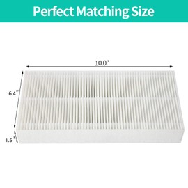 Gazeer 4 Pack True HEPA Filter Replacement for Honeywell U Filter (HRF201B) fit Honeywell HHT270W, HHT290 Series Air Cleaner,and Compatible with Febreze FRF102B Air Purifier Filters