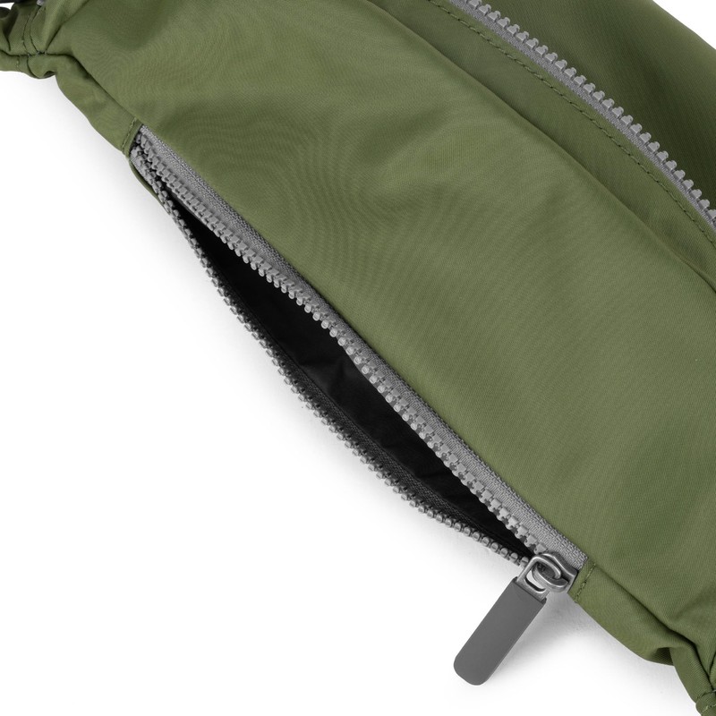 ROKA London Jubilee Sling Bag Recyled Nylon (Avocado)