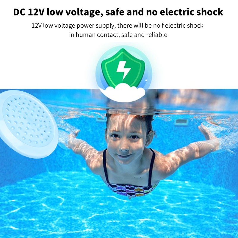 LED Swimming Pool Light RGB IP68 Waterproof Fully Glued Underwater