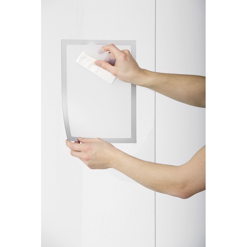 Durable Duraframe Sun Static Cling Frame, A4, Black (Pack of