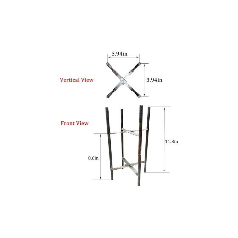 Rebar Cage Diameter 2.36" Sun Shade Poles