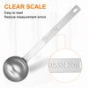 sourcing map 2pcs Single Measuring Spoon 4tsp (1-1/3tbsp, 20ml) Teaspoon/Tablespoon