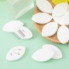 Isslly 10 Pcs White Lash Sponge for Practice, Eye Shaped