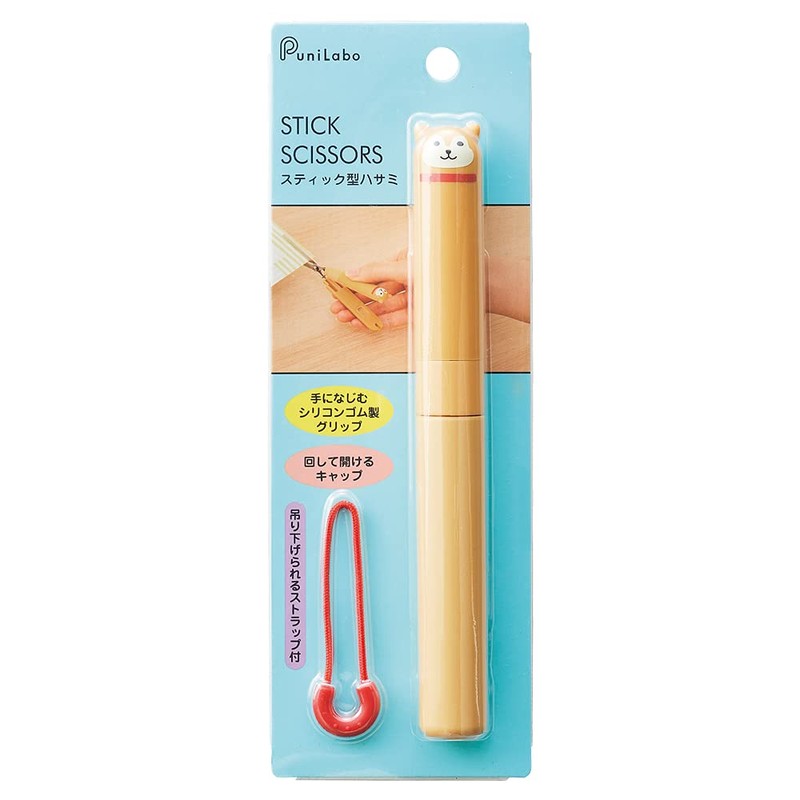 Lihit Lab A7803-7 Smartfit Punilab Stick Scissors Mikeneko