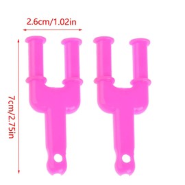12 Pcs Acrylic Model Y Slingshot Loom, Rubber Band Clips Plastic Jewelry Connectors Rubber Band Large Y Type Slingshot Weaver Accessories Jewelry Connector for Necklace Bracelet Making Clasp