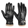 LOKZEER Mens Winter Gloves: Touchscreen Thermal Gloves Nappa Leather Warm