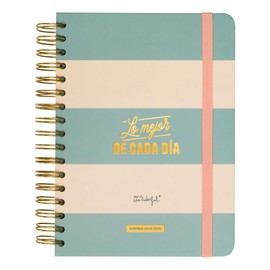 Mr.Wonderful – Wonder 2024/25 Diary Blue – The Best of Every Day – School Agenda with Daily Organization – Includes 8 Sheets of Stickers