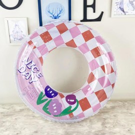 Brotevity Swimming Ring for Adults, Kids, Sequins, Floating, Water Play, Pool (pink)