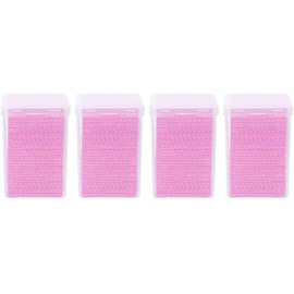 800 Toallitas Limpiadoras para Extensiones de Pestañas Almohadillas de Limpieza sin Pelusa Tamaño Mediano Botella de Boca Rosa para Remover Pegamento y Maquillaje Uso
