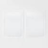 Muji NAB17A8S Pocket Seals, Translucent, Card Size, 1 Pocket x