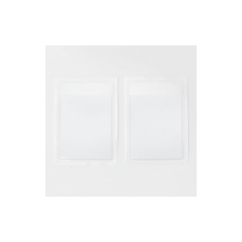 Muji NAB17A8S Pocket Seals, Translucent, Card Size, 1 Pocket x