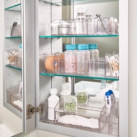 InterDesign Med+ Organizer, 12-Inch Drawer Caddy, Clear