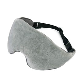 Sivio Weighted Eye Mask for Women & Men, Heatable and Freezeable Weighted Eye Pillow with Silica Beads & Adjustable Strap, Soft Breathable Cotton Eye Cover for Sleeping Faster and Better