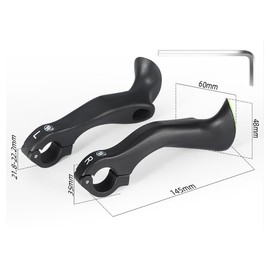 HOUSON Bicycle Bar End, Bicycle Nylon Handlebar Ends Non-Slip Bicycle Mountain Bike MTB Handlebar Bicycle Horns for Adults 21.8mm-22.2mm