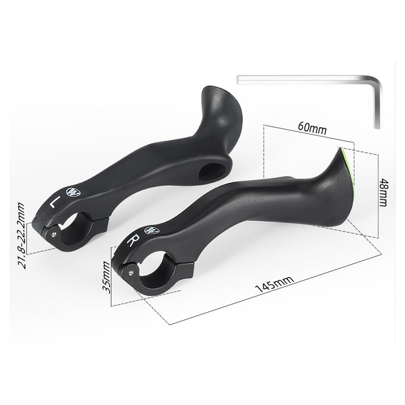 HOUSON Bicycle Bar End, Bicycle Nylon Handlebar Ends Non-Slip Bicycle