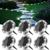 Peasur 6 Pack Solar Lights Outdoor Garden, Solar Ground Light,