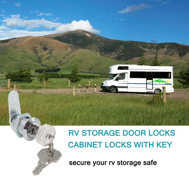 X-Haibei 6 Pack Cabinet Locks with Keys, 7/8" RV Storage