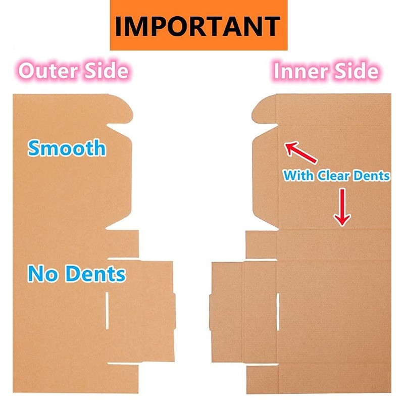 STRBOXONG Brown Cardboard Shipping Boxes (Pack of 10), 15.5x5x5cm, Eco-friendly,